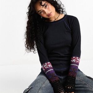 Free People In The Mix Jaquard Cuff Size Medium NWOT